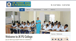 Desktop Screenshot of jkpucollege.com